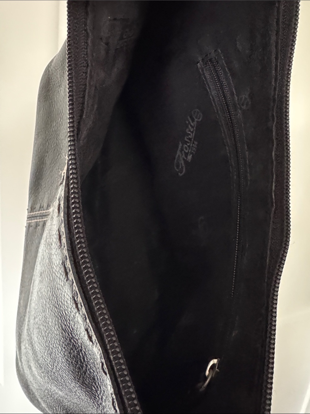 Fossil Pebbled Leather Shoulder Bag in Chocolate Brown - Picture 8 of 9